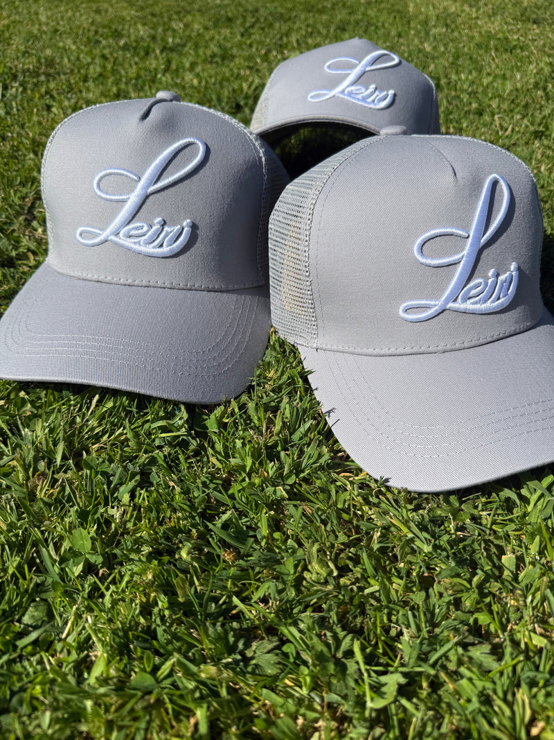 LEIRI Trucker Cap – Grey & White