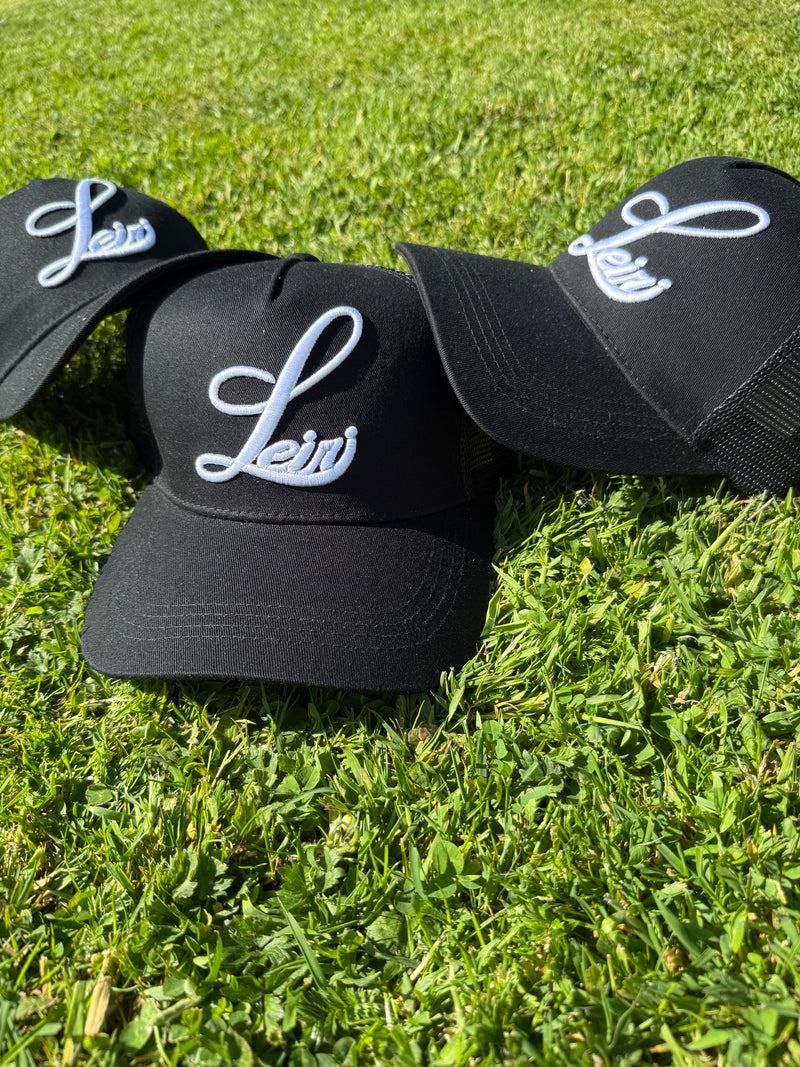 LEIRI Trucker Cap – Black & White